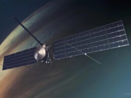 An illustration of NASA’s Europa Clipper spacecraft.